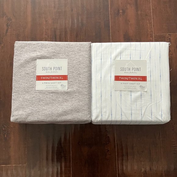 *NEW* South Point Home Fashions Microfiber 4-Piece Sheet Set - gray only - Picture 1 of 9